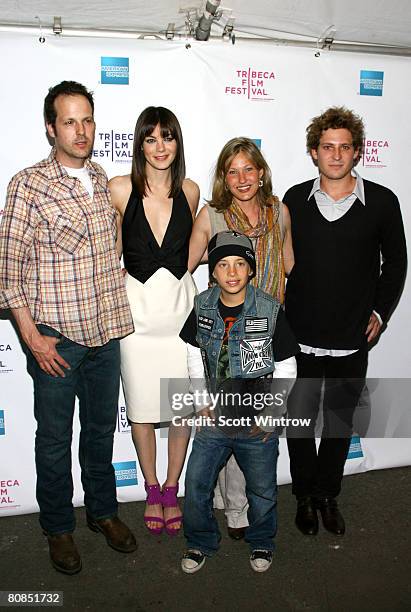 Director James Mottern, actress Michelle Monaghan, actor Jimmy Bennett, actress Joey Lauren Adams and actor Brandon Hanson attend the premiere of...