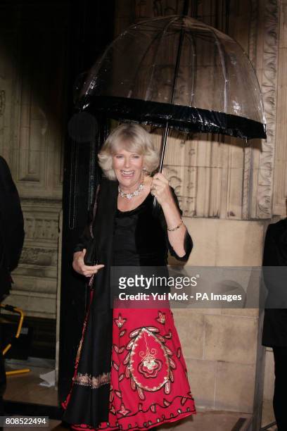 The Duchess of Cornwall arrives for The Prince's Trust Rock Gala, at the Royal Albert Hall in London.