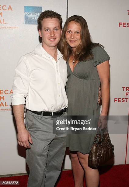 Actor Tom Guiry and guest attend the premiere of "Yonkers Joe" during the 2008 Tribeca Film Festival on April 24, 2008 in New York City.
