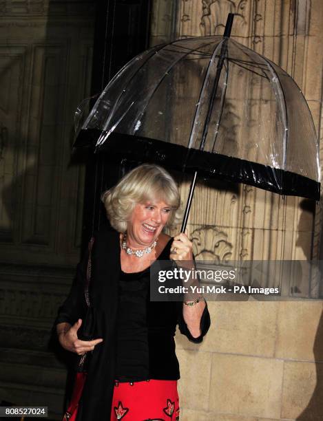 The Duchess of Cornwall arrives for The Prince's Trust Rock Gala, at the Royal Albert Hall in London.