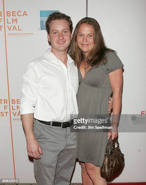 Tom Guiry and guest arrives at 7th Annual Tribeca Film Festival - "Yonkers Joe" Premiere at Tribeca Performing Arts Center on April 24, 2008 in New...