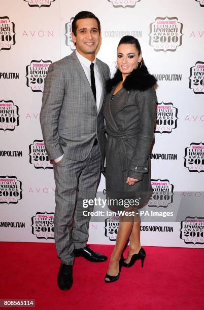 Jimi Mistry and Flavia Cacace arrive at the Cosmopolitan Ultimate Women of the Year Awards at Banqueting House in London.