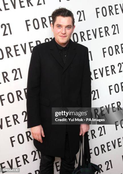 Mathew Horne arriving for the Forever 21 launch party, held at One Marylebone in London.