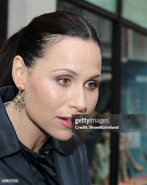 Actress Minnie Driver launches "Fashion Targets Breast Cancer" Ireland campaign at the Grafton Street store, April 25, 2008 in Dublin, Ireland....