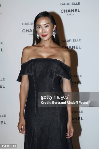 Gwei Lun Mei attends the launching Party of Chanel's new perfume "Gabrielle" as part of Paris Fashion Week on July 4, 2017 in Paris, France.