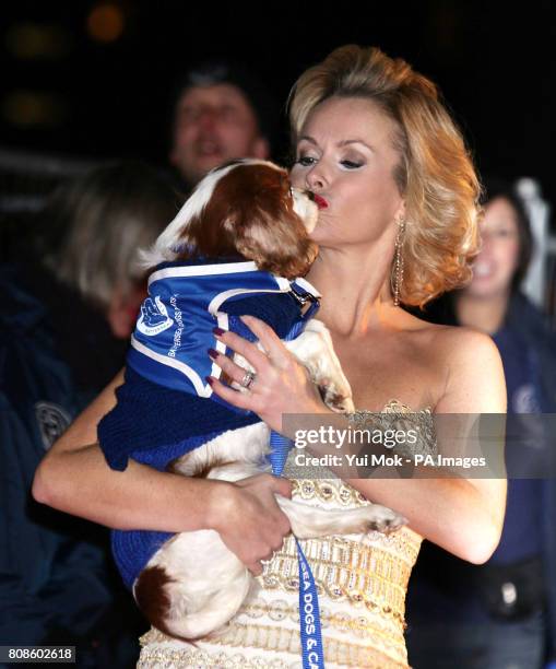 Amanda Holden arriving for the Collars & Coats Gala Ball - to mark the 150th anniversary of Battersea Dogs and Cats Home - at Battersea Power Station...