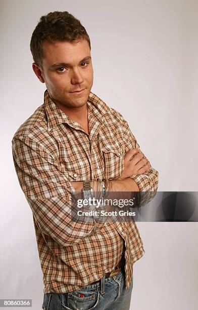 Actor Clayne Crawford of the film "God's Beach" poses for a portrait at the Amex Insider's Center during the 2008 Tribeca Film Festival on April 25,...