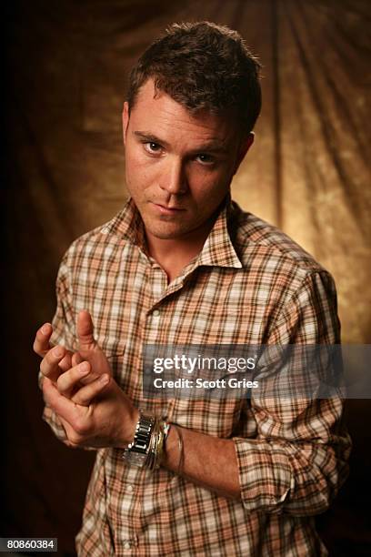 Actor Clayne Crawford of the film "God's Beach" poses for a portrait at the Amex Insider's Center during the 2008 Tribeca Film Festival on April 25,...