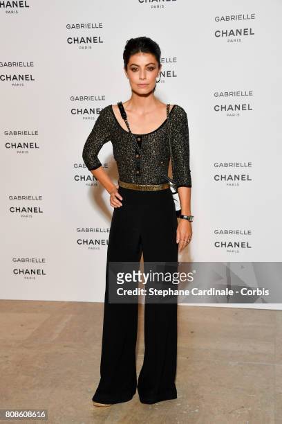 Alessandra Mastronardi attends the launch party for Chanel's new perfume "Gabrielle" as part of Paris Fashion Week on July 4, 2017 in Paris, France.