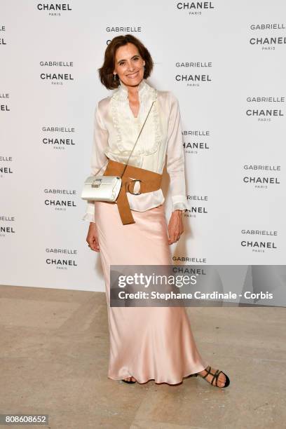 Ines de la Fressange attends the launch party for Chanel's new perfume "Gabrielle" as part of Paris Fashion Week on July 4, 2017 in Paris, France.