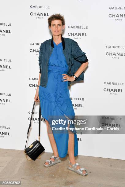 Stella Tennant attends the launch party for Chanel's new perfume "Gabrielle" as part of Paris Fashion Week on July 4, 2017 in Paris, France.