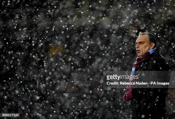 Manager West Ham United manager Avram Grant ball during the Carling Cup, Quarter Final match at the Upton Park, London.