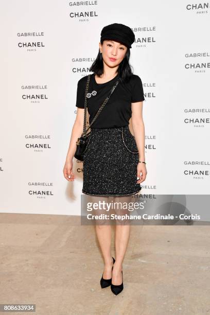 Zhou Xun attends the launch party for Chanel's new perfume "Gabrielle" as part of Paris Fashion Week on July 4, 2017 in Paris, France.