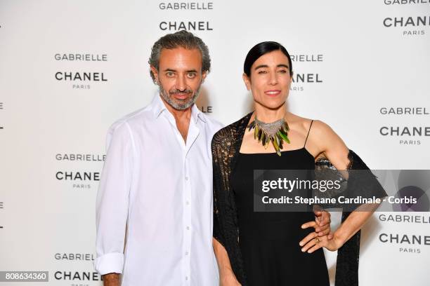 Blanca Li and guest attend the launch party for Chanel's new perfume "Gabrielle" as part of Paris Fashion Week on July 4, 2017 in Paris, France.