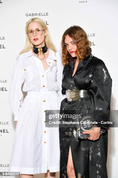 Photographer Tania and Yaz Bukey attends the launch party for Chanel's new perfume "Gabrielle" as part of Paris Fashion Week on July 4, 2017 in...