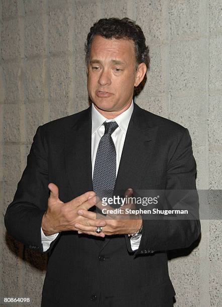Actor Tom Hanks attends the 40th Anniversary Screening of "2001: A Space Odyssey" at the Academy of Motion Picture Arts and Sciences on April 25,...