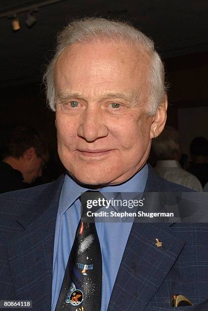 Astronaut Buzz Aldrin attends the 40th Anniversary Screening of "2001: A Space Odyssey" at the Academy of Motion Picture Arts and Sciences on April...