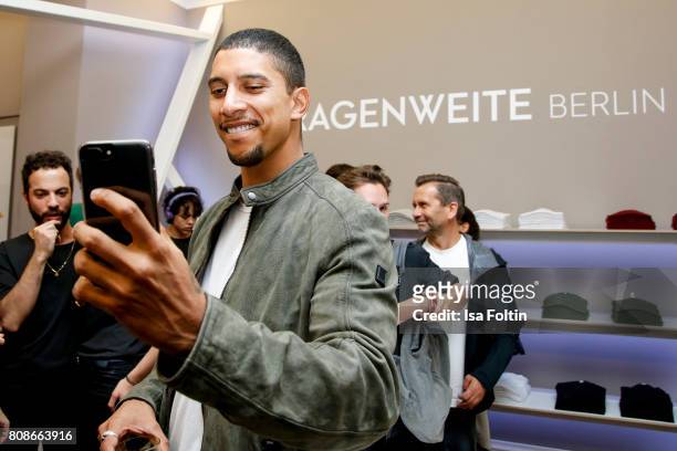German singer Andreas Bourani attends the Kragenweite Berlin Launch And Opening Celebration on July 4, 2017 in Berlin, Germany.
