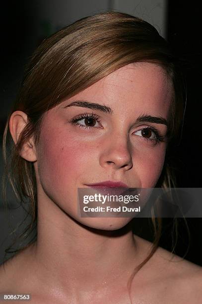 Emma Watson attends the Sony Ericsson Empire Awards at the Grosvenor House Hotel on March 9, 2008 in London, England.