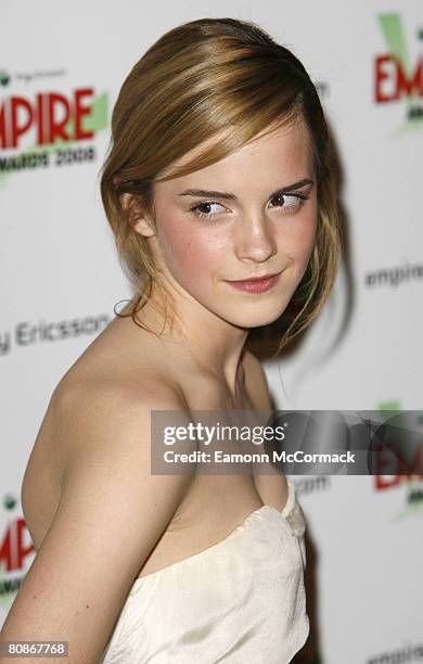 Emma Watson attends the Sony Ericsson Empire Awards 2008 at the Grosvenor House Hotel on March 09, 2008 in London, England.