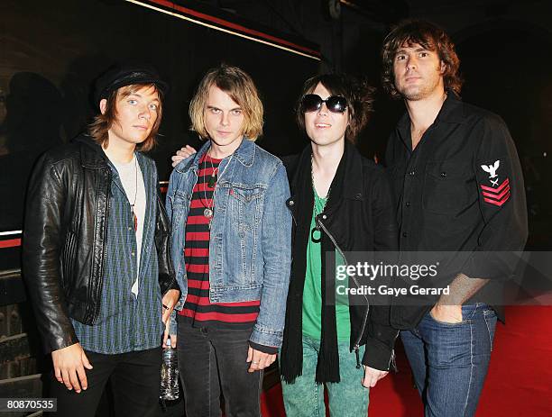 The Vines leave the departure lounge for the red carpet at the MTV Australia Awards 2008 at the Australian Technology Park, Redfern on April 26, 2008...