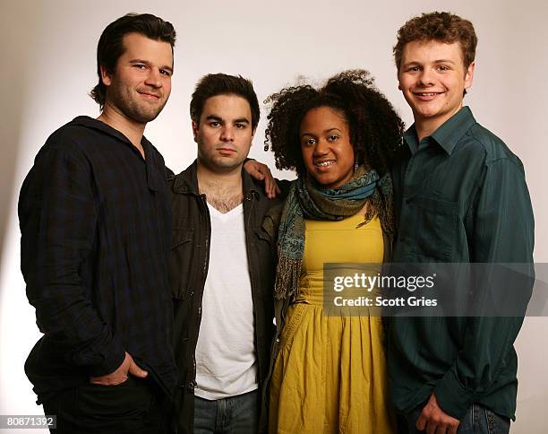 Director David Andalman, producer Athas Ioannou, actress Keziah Niambi John-Paul and actor Brandon Thane Wilson of the film "Takoma Park" pose for a...