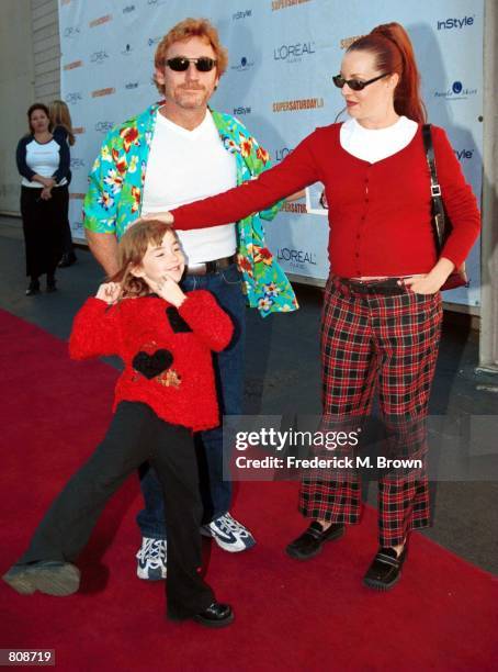 Actor Danny Bonaduce, his wife Gretchen, and daughter Isabella arrive for the "Super Saturday L.A." designer garage sale for the Ovarian Cancer...