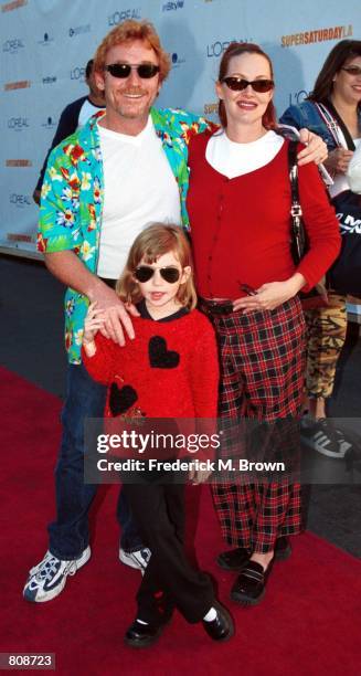 Actor Danny Bonaduce, his wife Gretchen, and daughter Isabella are arrive at the "Super Saturday L.A." designer garage sale to benefit the Ovarian...