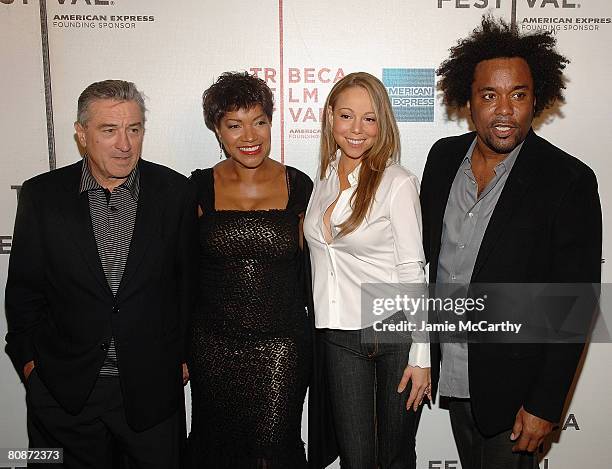 Tribeca Film Festival co-founder Robert De Niro, Grace Hightower, singer/actress Mariah Carey and director Lee Daniels attend the 7th Annual Tribeca...