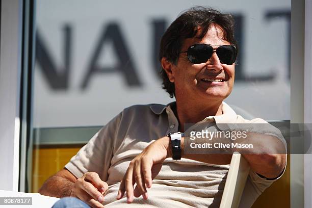 Former F1 World Champion Nelson Piquet of Brazil is seen in the paddock before the Spanish Formula One Grand Prix at the Circuit de Catalunya on...