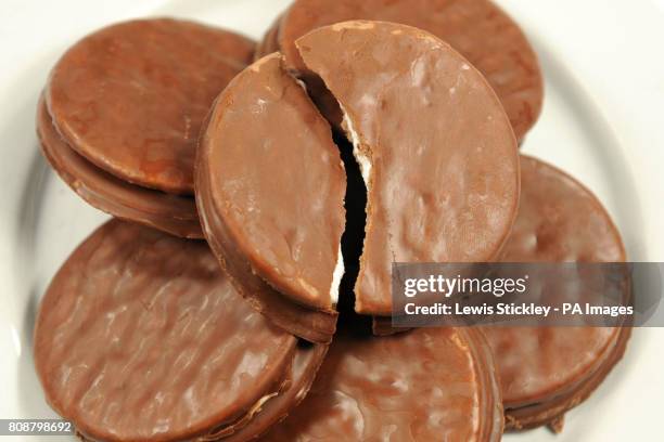 Broken Wagon Wheel biscuits, product of Burton's Foods.