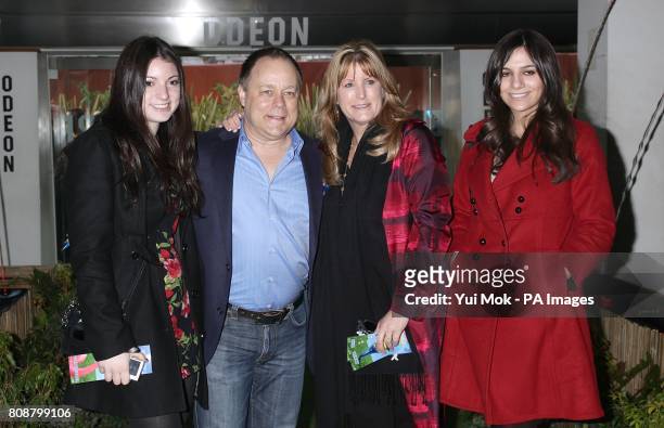 Director Kelly Asbury and family arriving for the premiere of Gnomeo and Juliet at the Odeon Leicester Square, London.