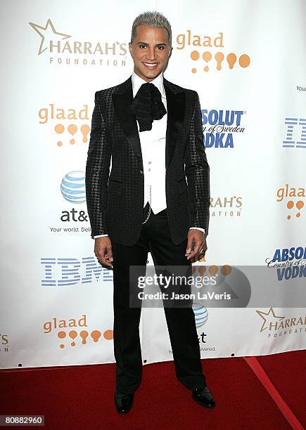 Television personality Jay Manuel attends the 19th Annual GLAAD Media Awards at the Kodak Theater April 26, 2008 in Hollywood, California.