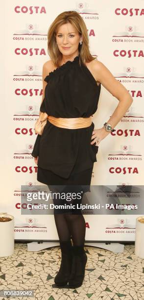 Andrea Catherwood pictured at the Costa Book Awards, held at Quaglino's in London.