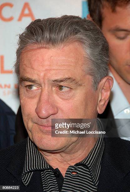 Actor Robert De Niro attends the premiere of "Tennessee" at the BMCC\PPAC Theatre during the Tribeca Film Festival in New York City on April 26, 2008.