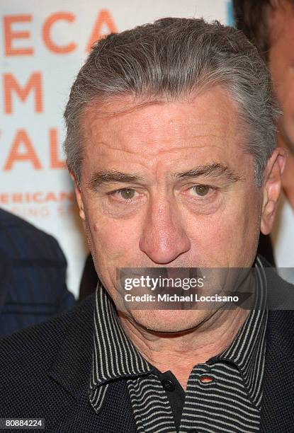 Actor Robert De Niro attends the premiere of "Tennessee" at the BMCC\PPAC Theatre during the Tribeca Film Festival in New York City on April 26, 2008.