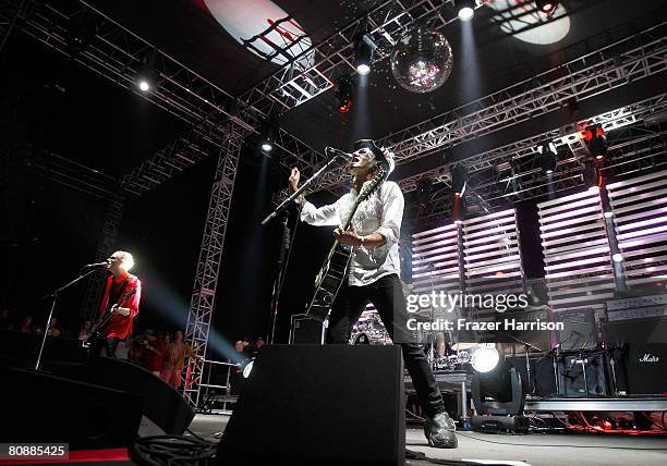 Love and Rockets performs during day 3 of the Coachella Valley Music and Arts Festival held at the Empire Polo Field on Sunday April 27 in Indio,...