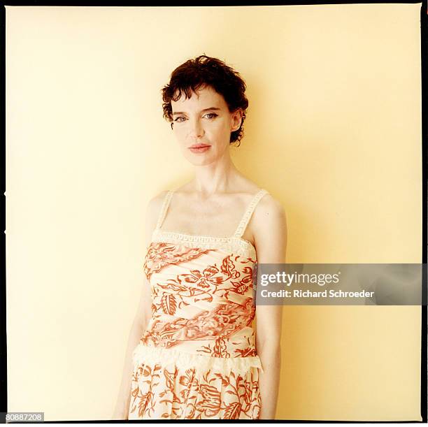 Actress Anna Levine poses at a portrait session in Cannes on May 25, 2000.