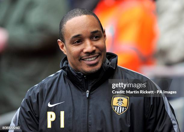 Notts County manager Paul Ince on the touchline prior to kick-off