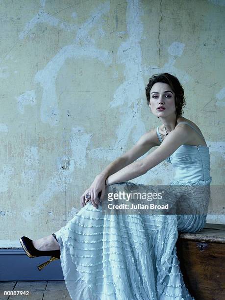 Actress Keira Knightley poses for a portrait shoot for Vanity Fair magazine in London on September 3, 2007.