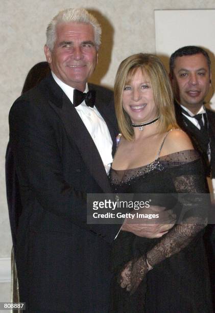 Singer/actress/director Barbra Streisand poses with her husband James Brolin after receiving the 2001 American Film Institute Life Achievement Award...