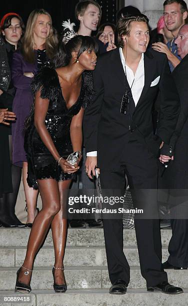 Naomi Campbell arrives for the Moet Mirage party at the Opera Holland Park on September 16, 2007 in London, England.