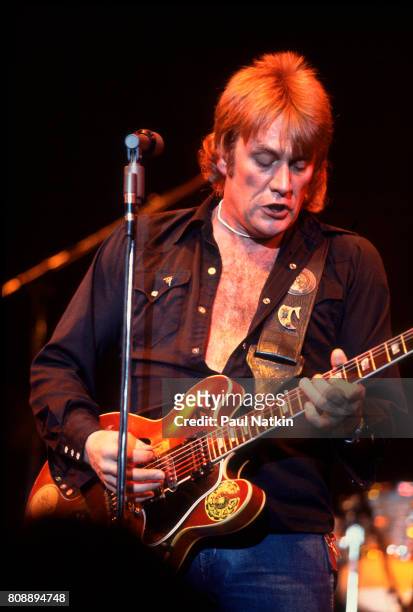 Alvin Lee at the Park West in Chicago, Illinois, March 12, 1983.