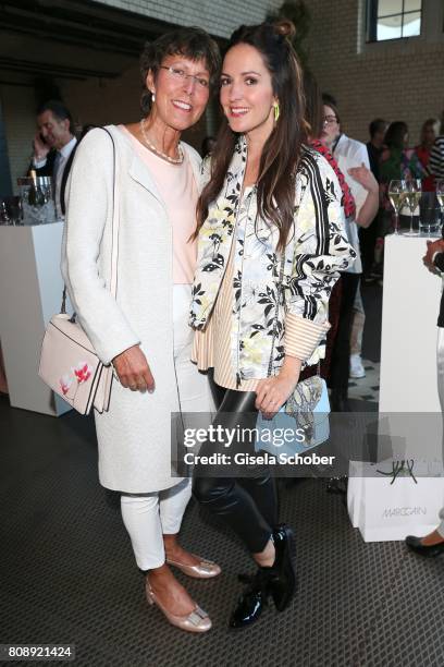 Johanna Klum and her mother Gaby Klum during the Marc Cain Fashion Show after show party Spring/Summer 2018 at ewerk on July 4, 2017 in Berlin,...