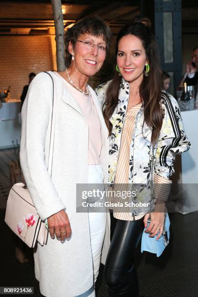 Johanna Klum and her mother Gaby Klum during the Marc Cain Fashion Show after show party Spring/Summer 2018 at ewerk on July 4, 2017 in Berlin,...