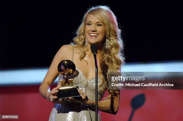 Carrie Underwood, winner Best Female Country Vocal Performance for "Jesus take the Wheel"