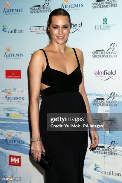 Yasmin Le Bon arrives for The Ice and Diamonds Send-Off Ball, in aid of the upcoming Walking with the Wounded expedition. At Battersea Power Station...