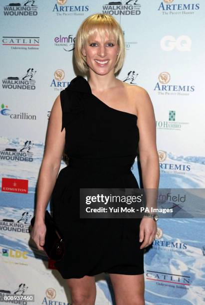 Zara Phillips arrives for The Ice and Diamonds Send-Off Ball, in aid of the upcoming Walking with the Wounded expedition. At Battersea Power Station...