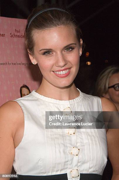 Actor Maggie Grace arrives at the New York screening of "Lars And The Real Girl" October 3 at the Paris Theater in New York City.