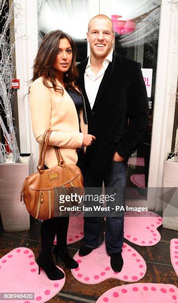 James Haskell and Francesca Willi at the Playgirl Magazine launch party at the Blanca Bar, London.